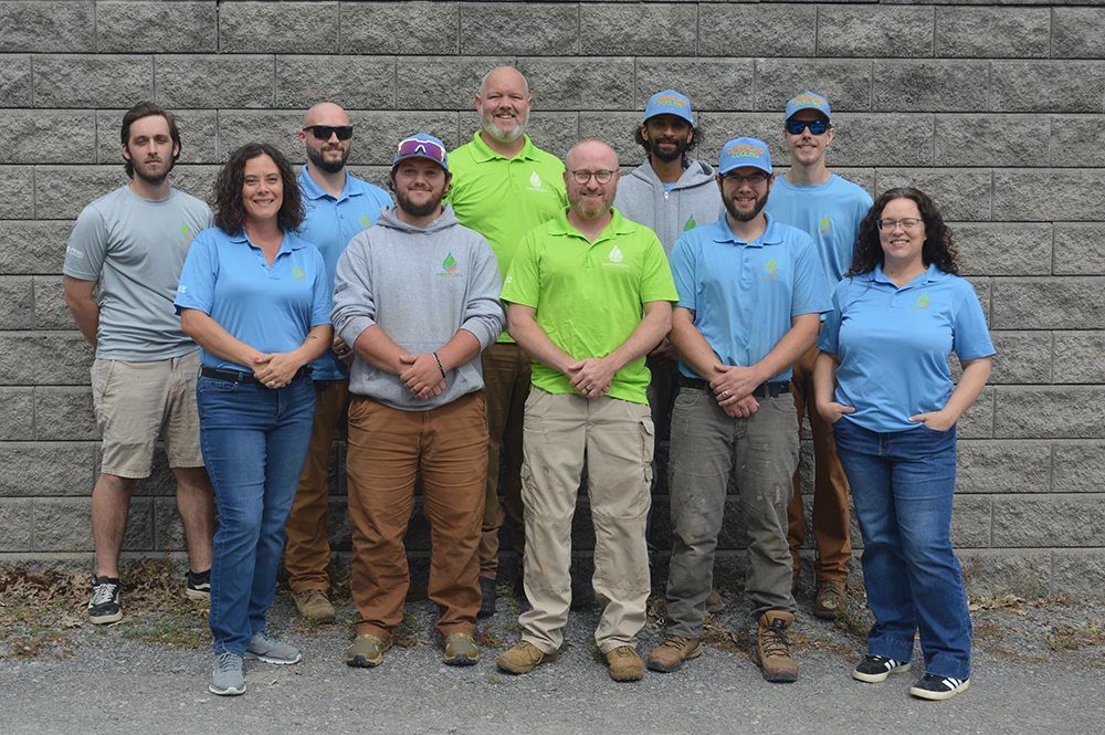 group photo of Cumberland Cooling owners and employees