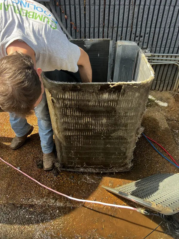Dirty HVAC Compressor