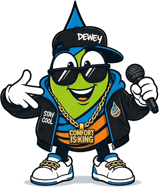 Rapper Dewey with microphone